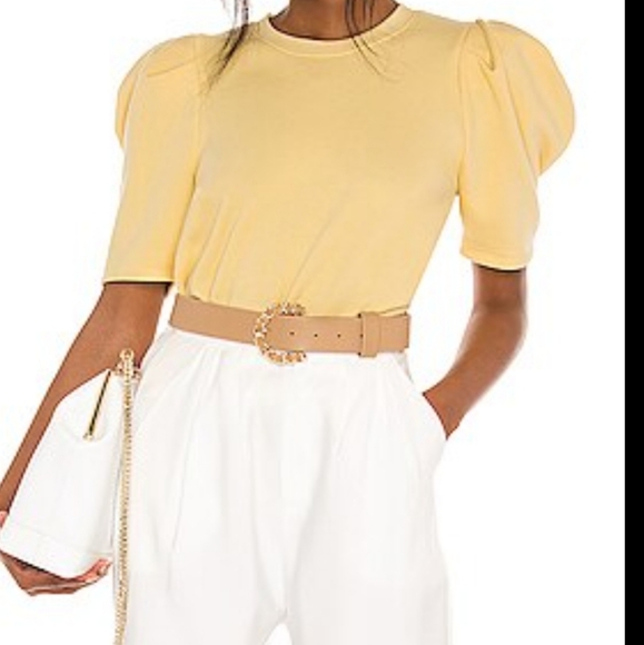 Nation LTD Olivia Sweatshirt in Cornsilk Coloring - ALTERED - Picture 2 of 7